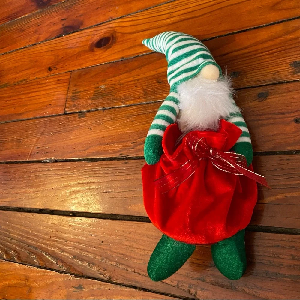 Stuffed Gnome with Pocket for a Present